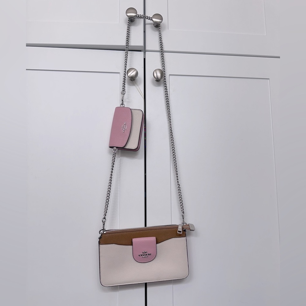 Poppy Crossbody With Card Case In Colorblock.